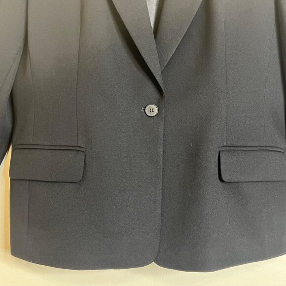 Pendleton Petite Women's Black Blazer Jacket Size 18 Virgin Wool Professional - Picture 5 of 16